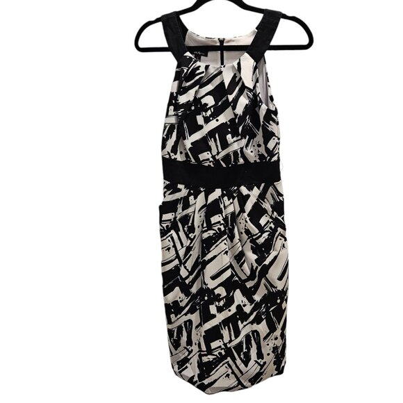 BCX Dress | Bold Black & White print | SZ3 | Bodice & Skirt - Picture 1 of 9